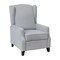Merrick Lane Mauro Contemporary Pushback Recliner with Accent Nail Trim-Wingback Manual Recliner